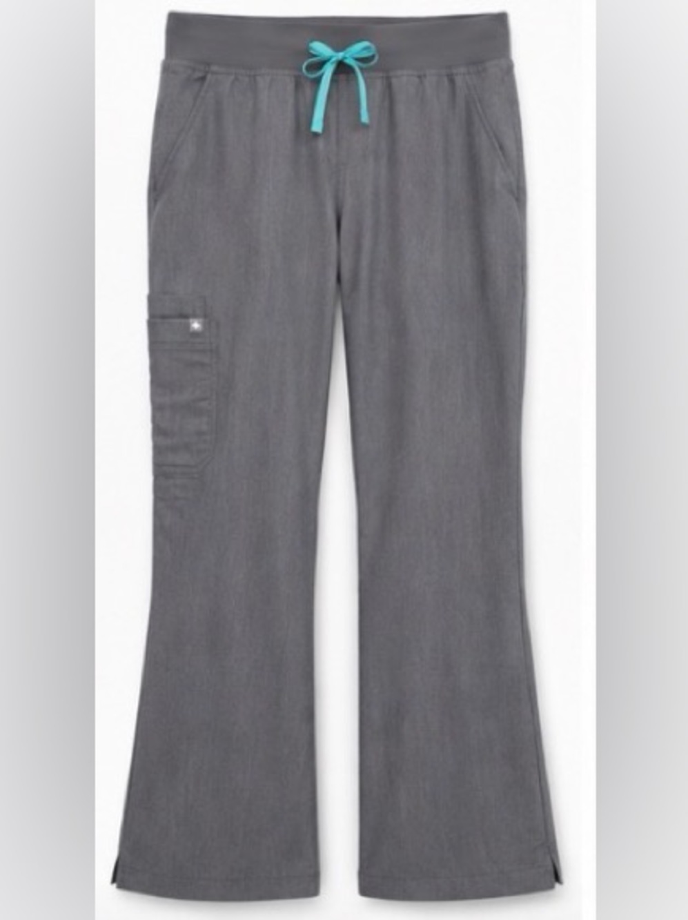 FIGS Pants - Technical Collection Gray Cargo Scrub Pants Teal Drawstring 2XL NWO